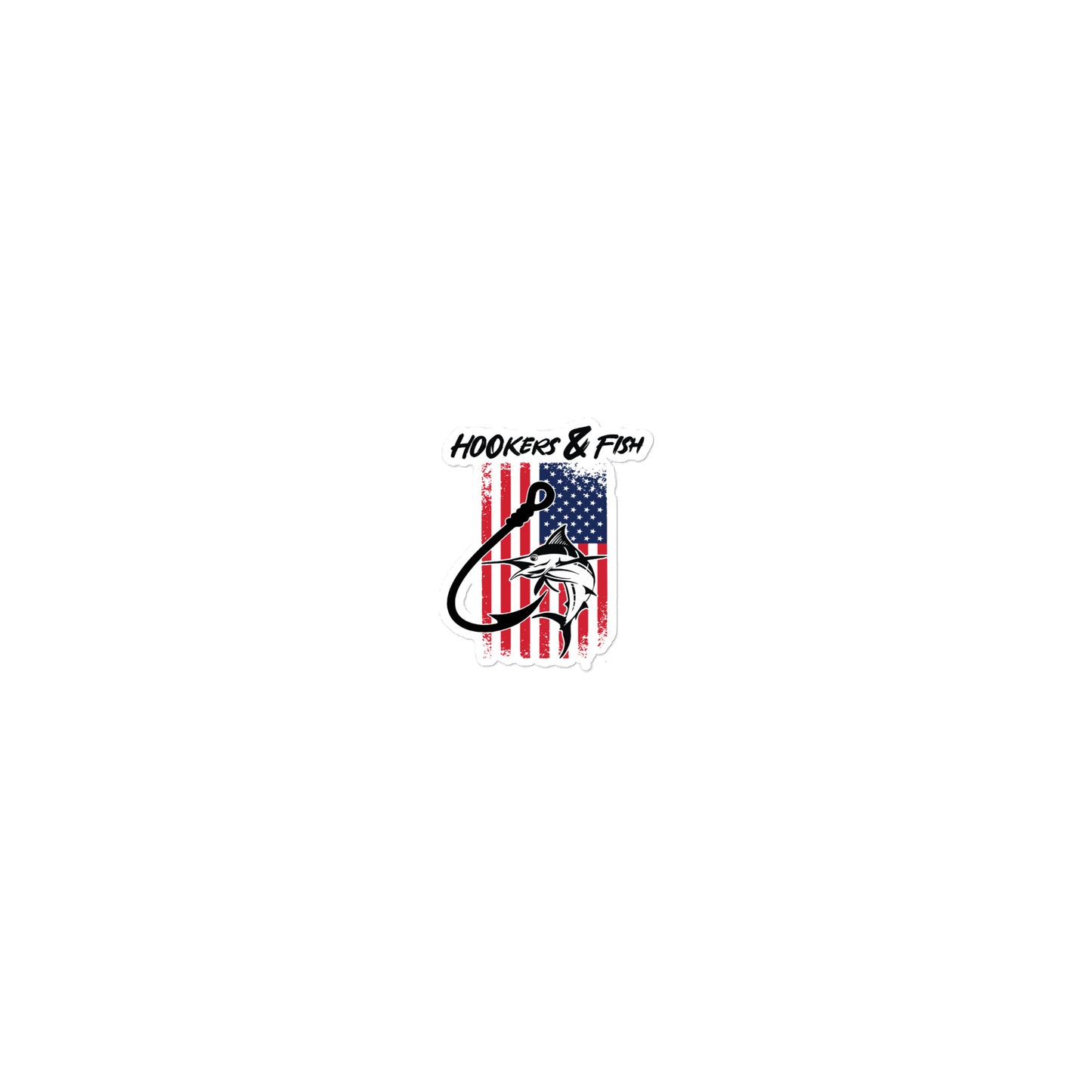 Hookers and Fish Sticker