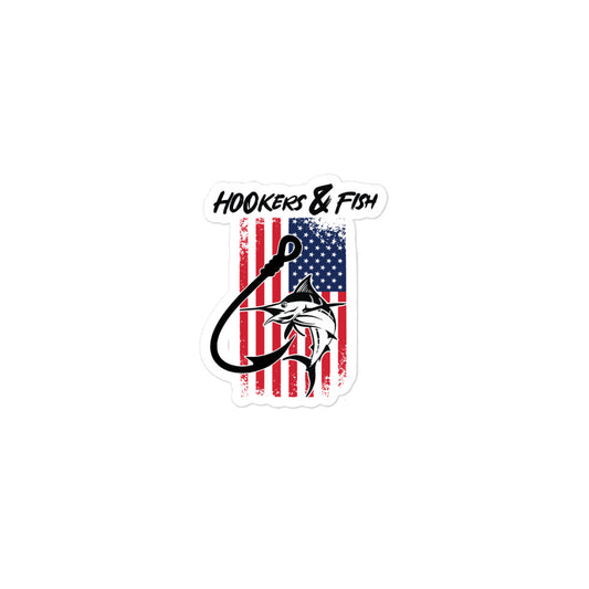 Hookers and Fish Sticker