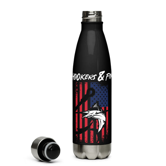 Hookers and Fish Stainless Steel Water Bottle